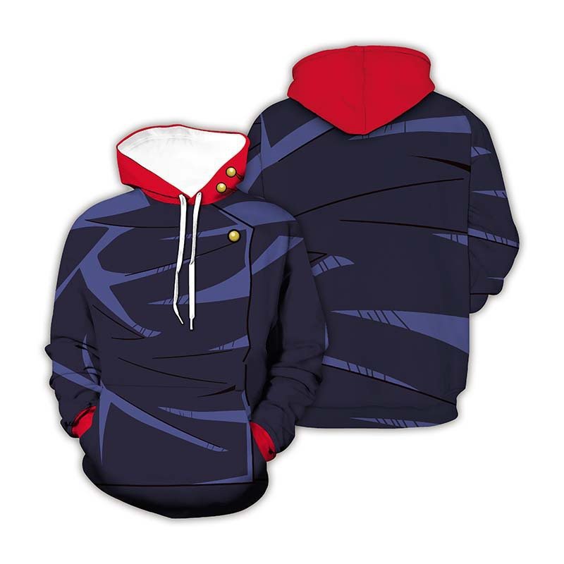 Hot Sell New 3d Print Zip Cardigan Hooded Sweater Coat Shirt Cosplay Anime Customized Mens Sweatshirt