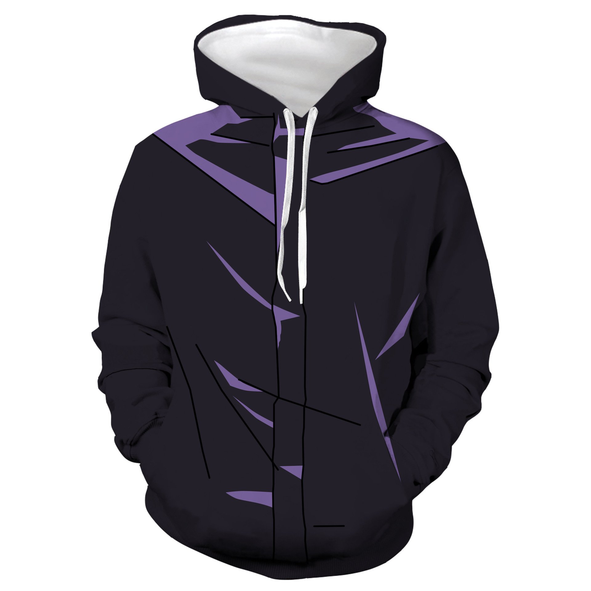 Hot Sell New 3d Print Zip Cardigan Hooded Sweater Coat Shirt Cosplay Anime Customized Mens Sweatshirt