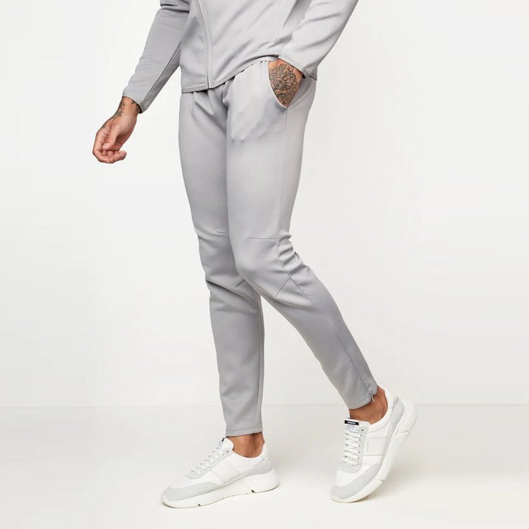 Custom Mens Fall Tracksuit Gym Zip Up Hoodie and Jogger Tracksuits Plain Sport Tracksuit Set For Men