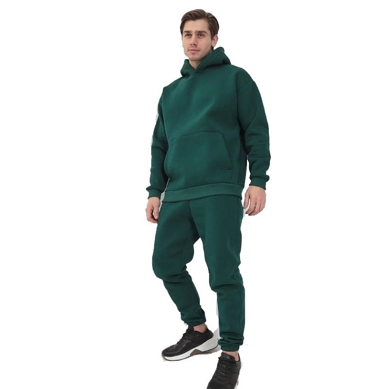 Wholesale Custom Logo High Quality Oversized Polyester Unisex Fleece Jogger Sweatsuit Sportswear Blank Men Tracksuit Set