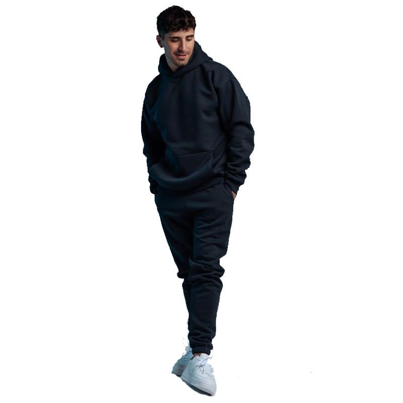 Wholesale Custom Logo High Quality Oversized Polyester Unisex Fleece Jogger Sweatsuit Sportswear Blank Men Tracksuit Set