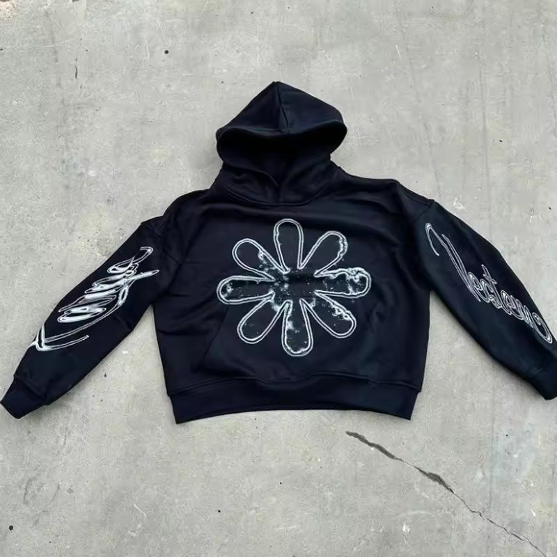 wholesale custom screen printing vintage wash hoodie graphic cropped hoodies men pullover acid wash men's hoodies & sweatshirts