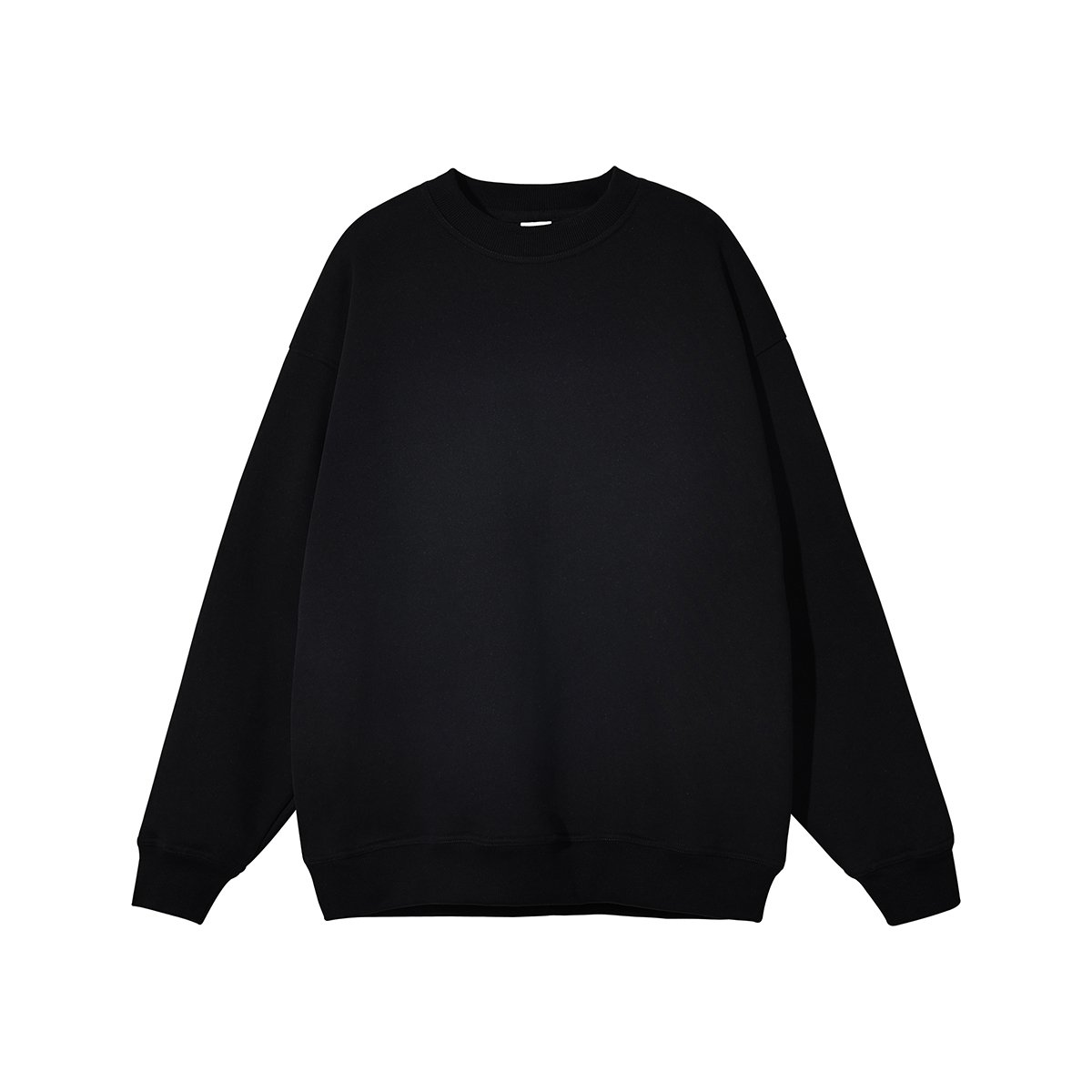 100% Cotton Wholesale OEM Silk Printing Custom Logo Men's Washed Heavyweight Blank Oversized Round Neck Sweater