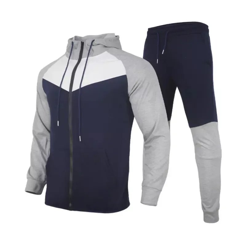 Casual Sportswear Suit Men Hoodies Pants 2Pcs Set Cotton Sweatshirt Sweatpants Male Gym Fitness Autumn Joggers Skinny Tracksuits