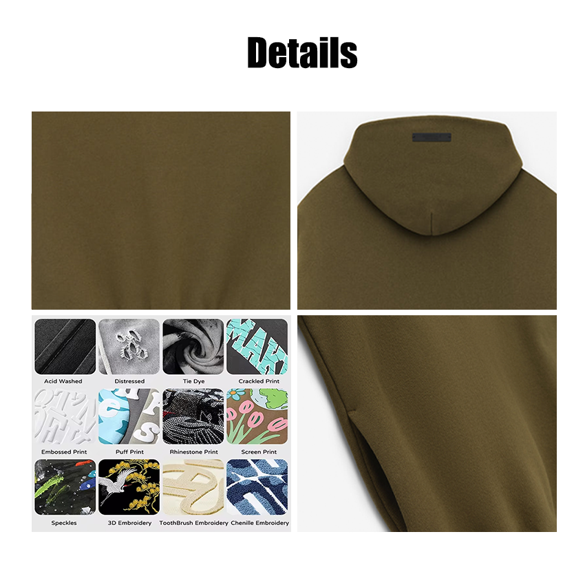Wholesale men's hoodies 400gsm boxy streetwear high quality hoodie manufacturers custom logo design puff printing hoodie for man