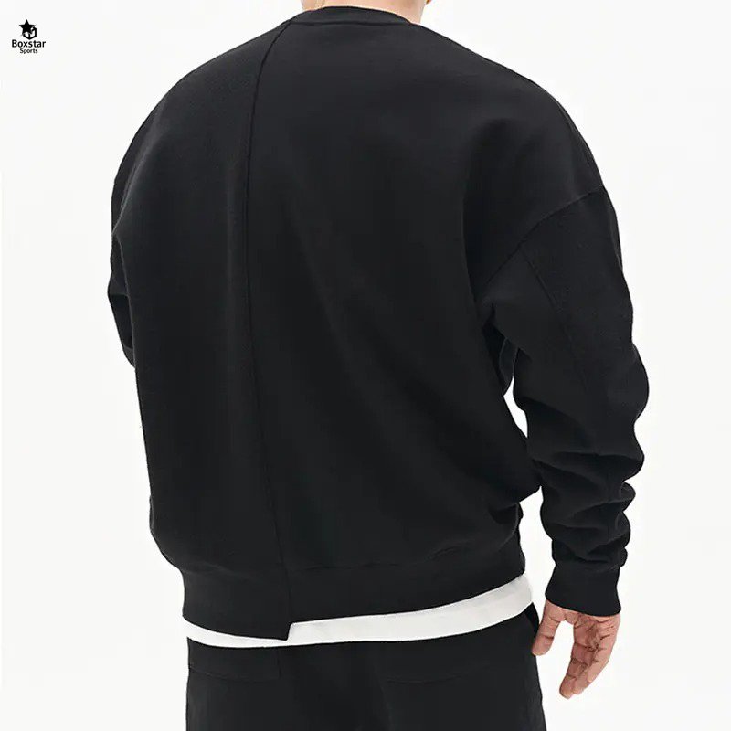 New Wholesale High Quality Fashionable Solid Color Casual Round Neck Sweatshirt Plus Size Men's Hoodies Sweatshirts
