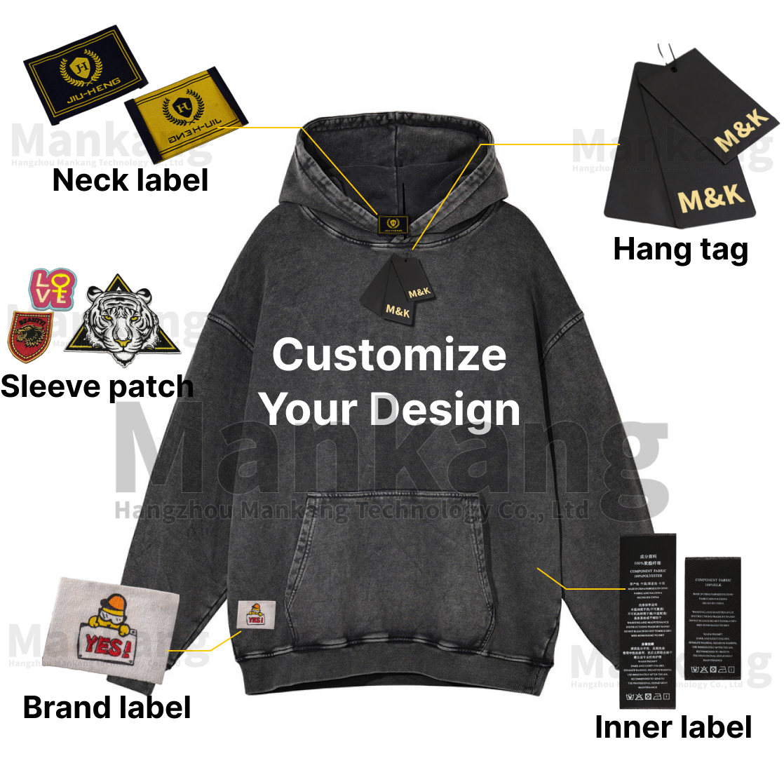 Custom Terry Vintage Men's Hoodies Acid Washed Oversized Mens Heavyweight Sun Faded Drop Shoulder Embossed Hoodie For Men