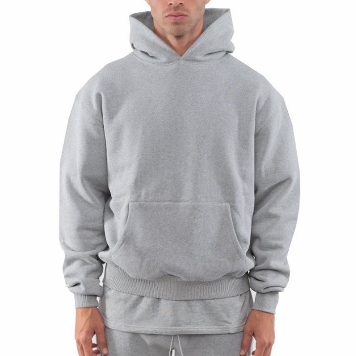 High Quality Custom Logo Printing 100% Polyester Fleece Blank Loose Style Casual Plus Size Men's Hoodies