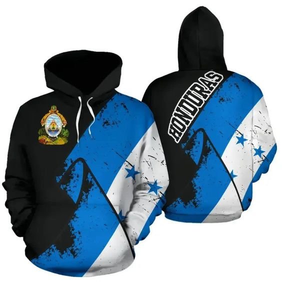 Cricket Style Honduras Coat Of Arms Hoodies Custom Honduras Independence Day Flag Fall Winter Men's Hoodie