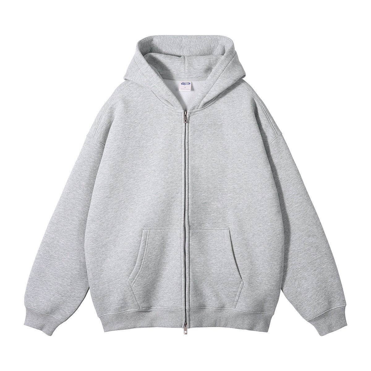 Wholesale Unisex Fleece Pullover Hoodie Unisex Pullover High Quality 52 Cotton 48 Polyester Fleece Fabric Men Hoodie With Zipper