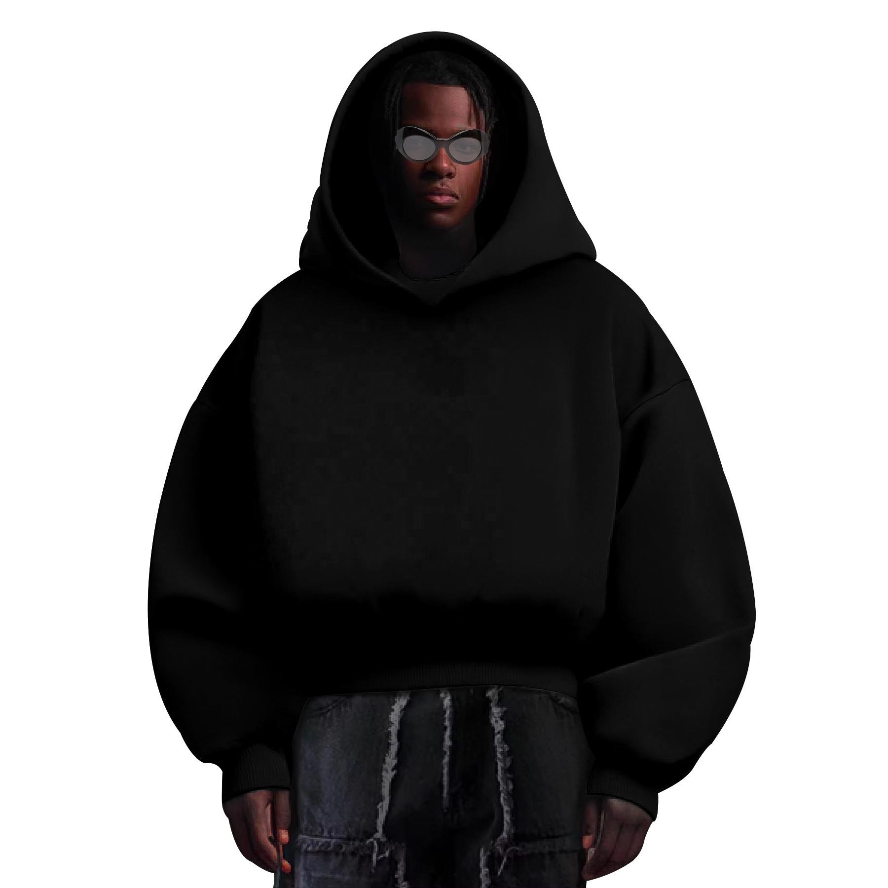 Premium quality drop shoulder oversize Heavy weight cotton 600 450 gsm 400gsm thick Fleece custom logo men's hoodies&sweatshirts