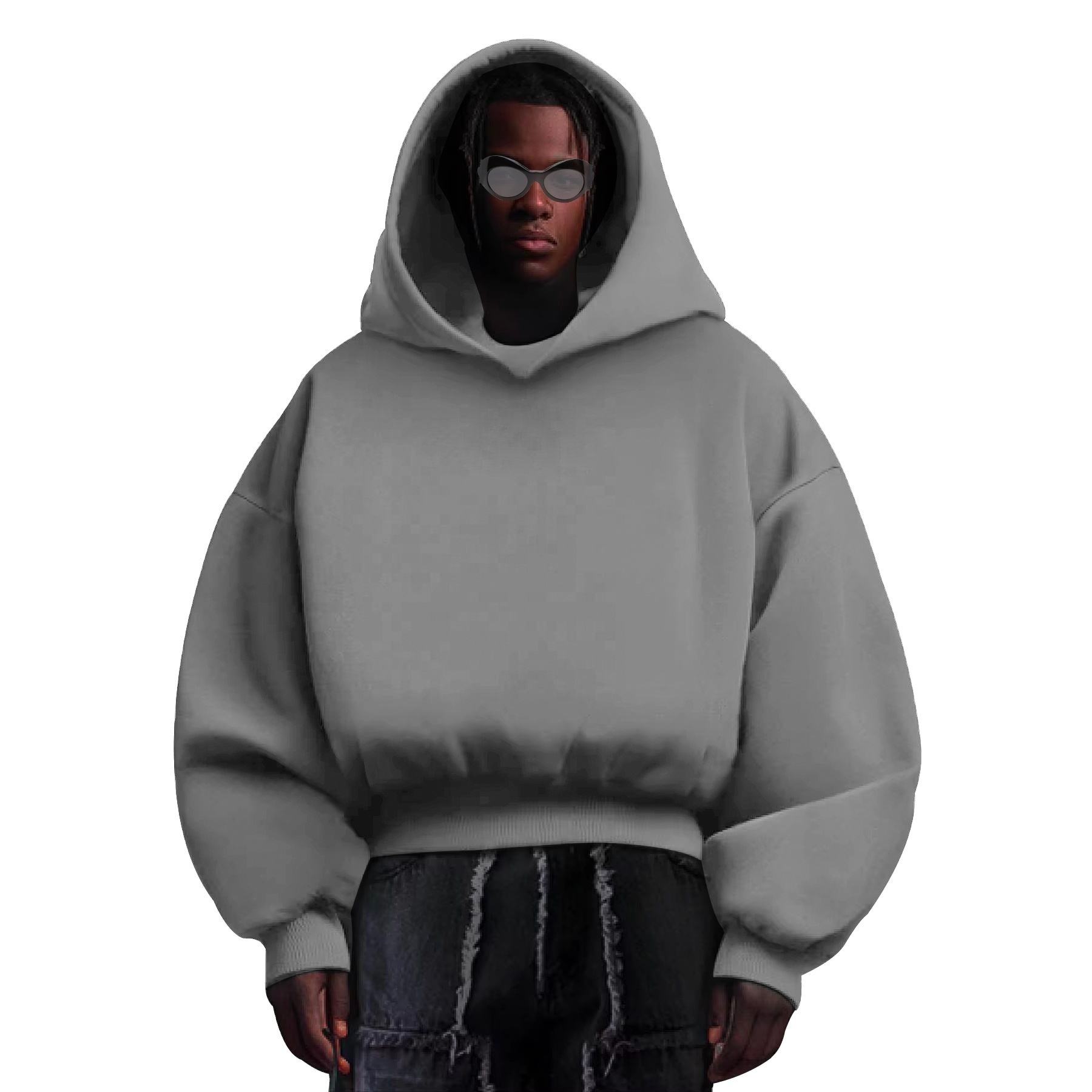 Premium quality drop shoulder oversize Heavy weight cotton 600 450 gsm 400gsm thick Fleece custom logo men's hoodies&sweatshirts