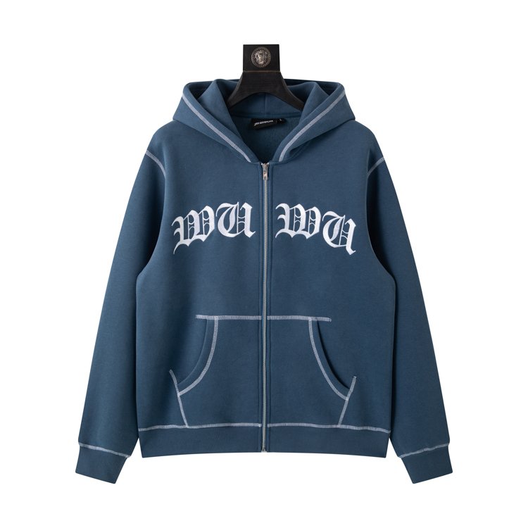 Embroidery Vintage Full Zip Up Hoodie Manufacturer Blank Oversized Men's Hoodies