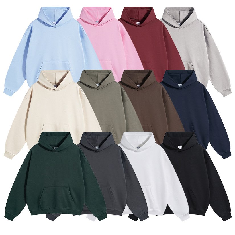 Luxury Heavyweight Cotton 420 gsm Men's hoodie Unisex No String Hoodies Custom Logo Puff Printing Hoodies