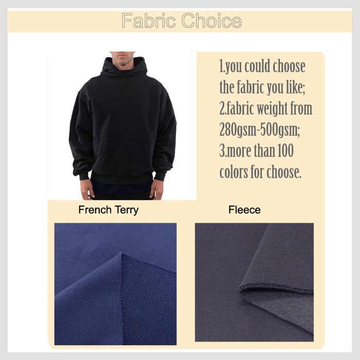 wholesale sports wear pullover terry hoodie custom blank plain black plus size men's hoodies & sweatshirts