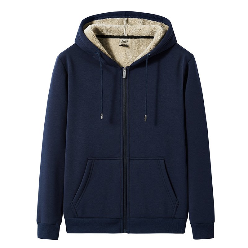 Custom Logo Blank Thick Men'S Fleece Oversized Hoodie Plain Men Pullover Hoodie Blanks Customize Hoodie