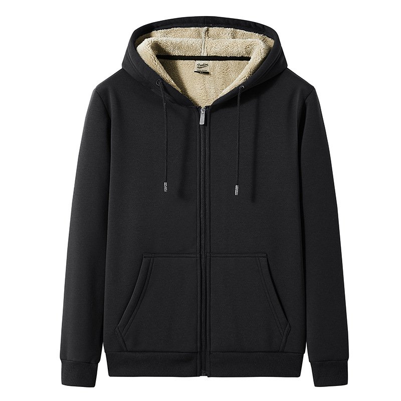 Custom Logo Blank Thick Men'S Fleece Oversized Hoodie Plain Men Pullover Hoodie Blanks Customize Hoodie