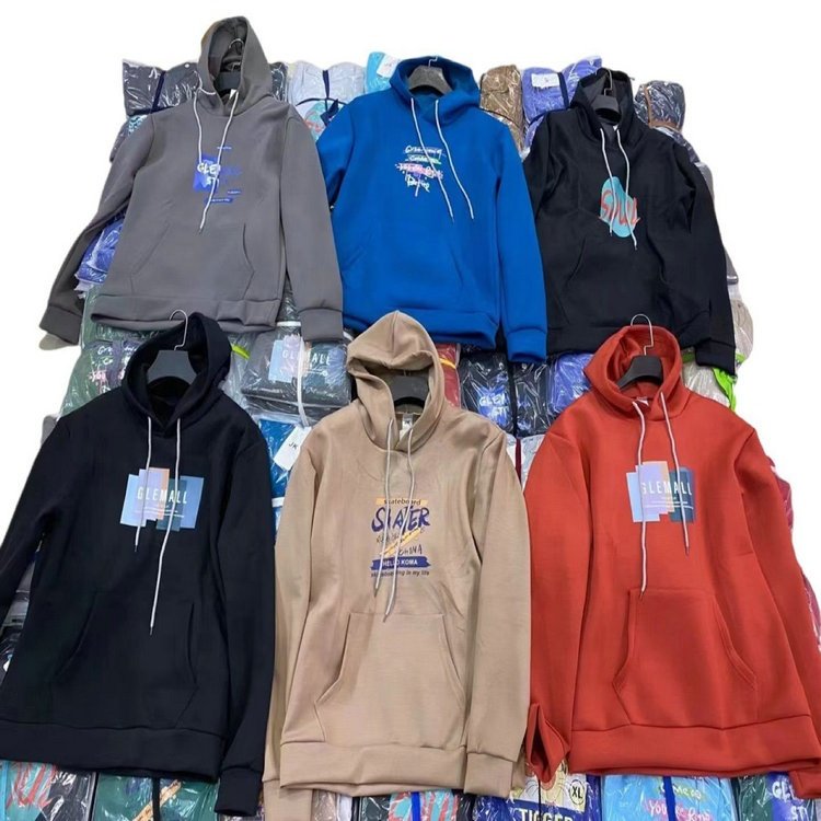 2.55 Dollars Model FYK091 Hoodies Size XL-3XL Autumn Wholesale Fast Delivery Men's Hoodies Sweatshirts With Prints