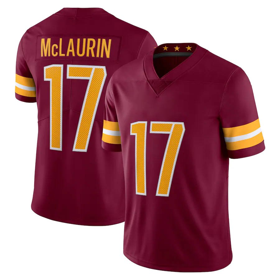 Men's American Football Wear Washington Team 17 Terry McLaurin White Limited Jersey Custom Rugby Shirts Football Uniforms