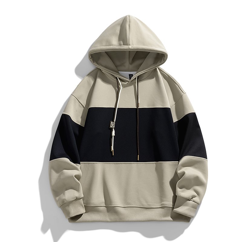 Autumn Winter Casual Men Hoodies&Sweatshirts Splicing Colors Block Men's Hoodie Blank Men's Clothing