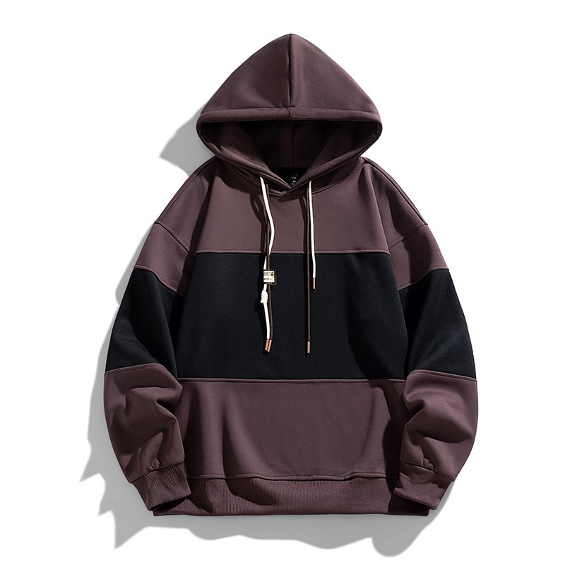 Autumn Winter Casual Men Hoodies&Sweatshirts Splicing Colors Block Men's Hoodie Blank Men's Clothing