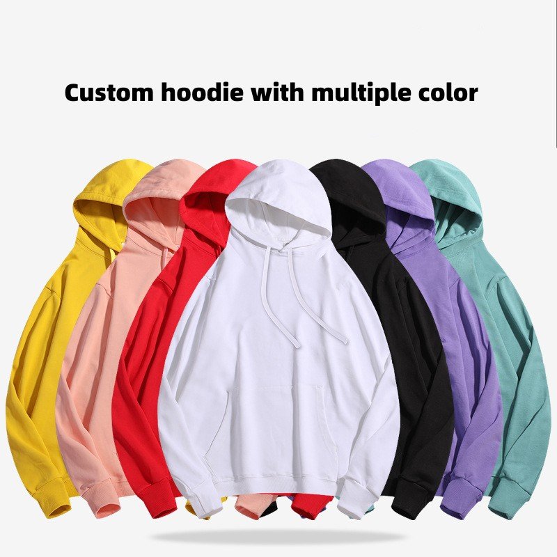 Custom multiple color plain plus size men's distressed french terry hoodie manufacturer