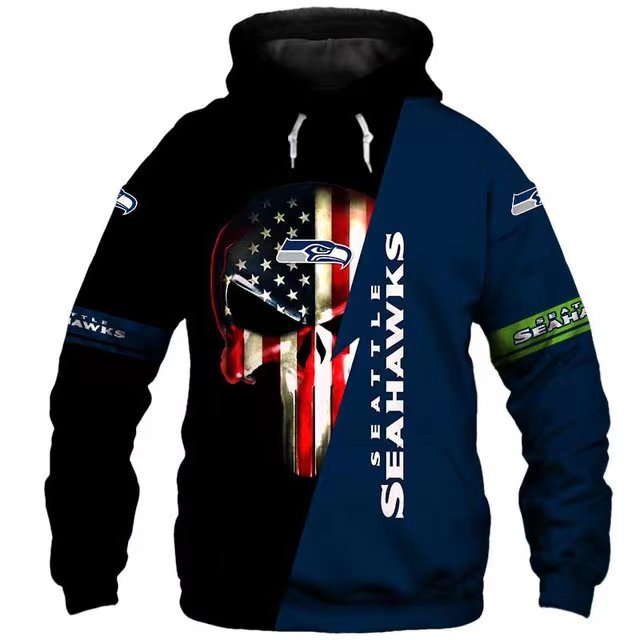 New Design 2024 Men Sports Pullover Hoodies American Football All 32 Teams Printed Outdoor Winter Men's Hoodies Sports Wearing