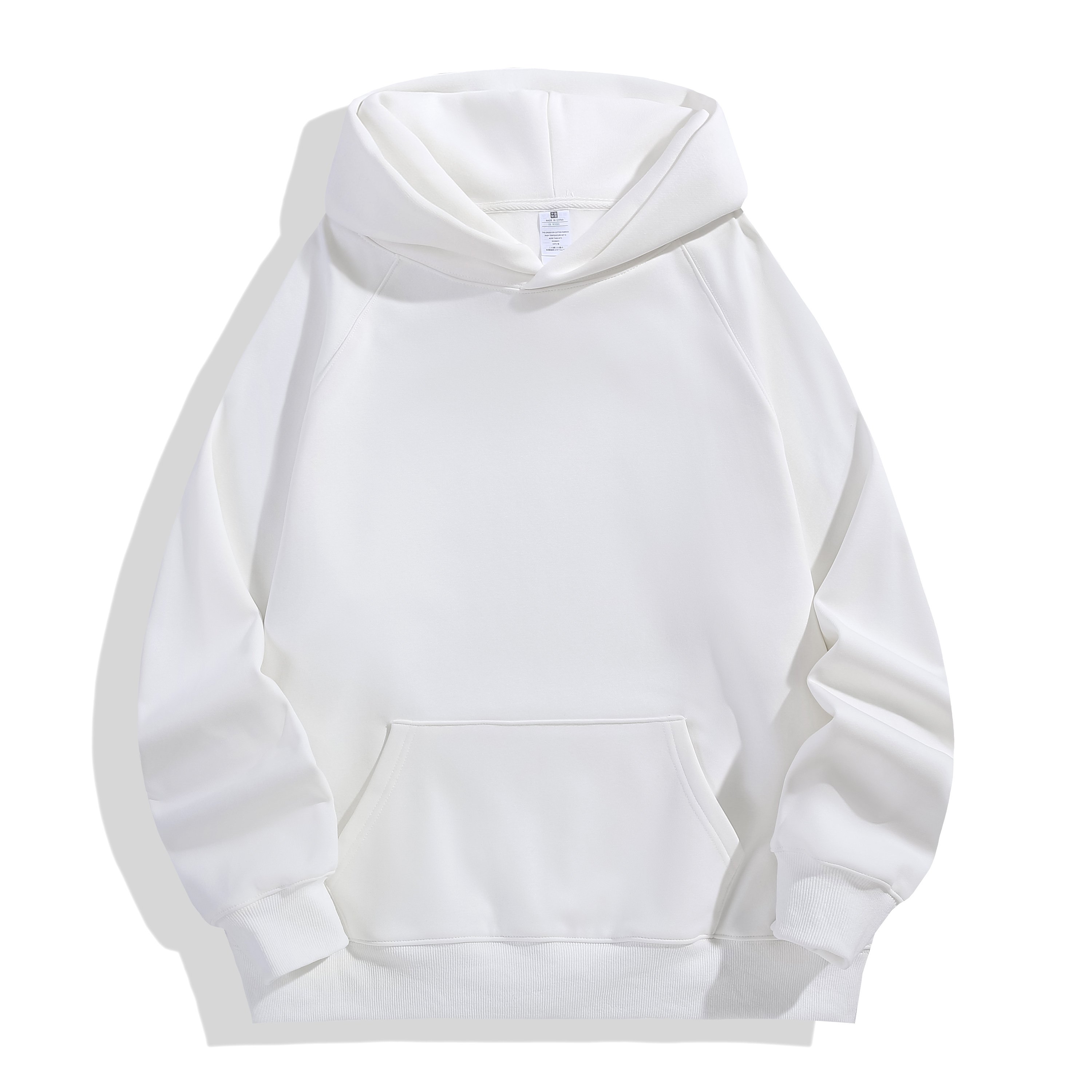 500gsm Heavyweight Pullover Hoodie 100% Cotton Terry Hoodies Drop Shoulder No Puff Printing Heavy Oversized Men Hoodies