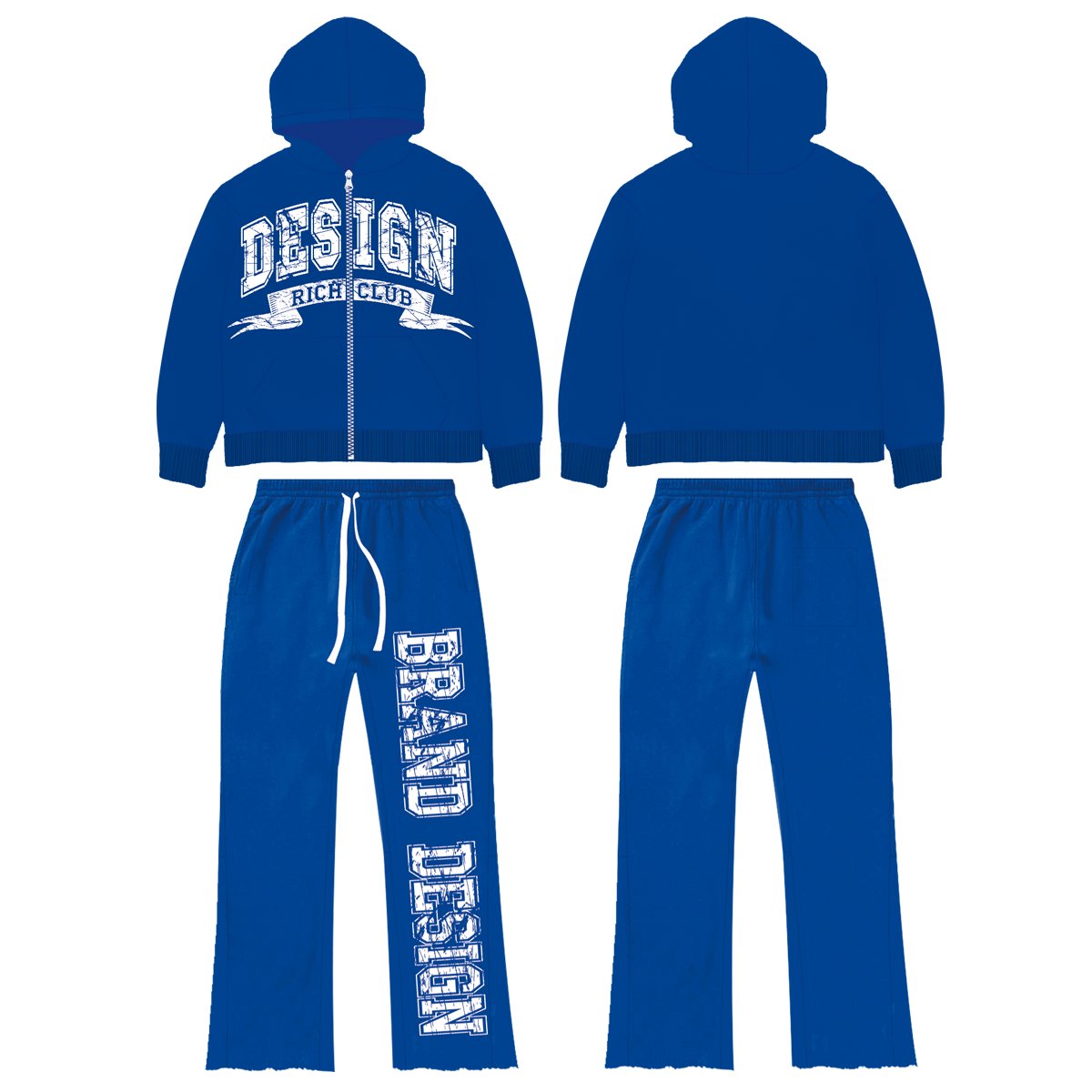 High Quality Custom 100% Cotton Sweatpants and Hoodie Set Streetwear Men's Clothing Hoodies & Sweatshirts