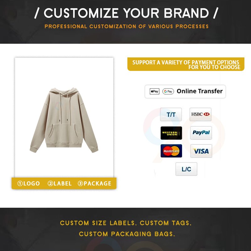 Oem 500 Gsm Printed Logo Men Private Label Custom Hoodies Heavyweight 100% Cotton Unisex Plain Essential Oversize Hoodies