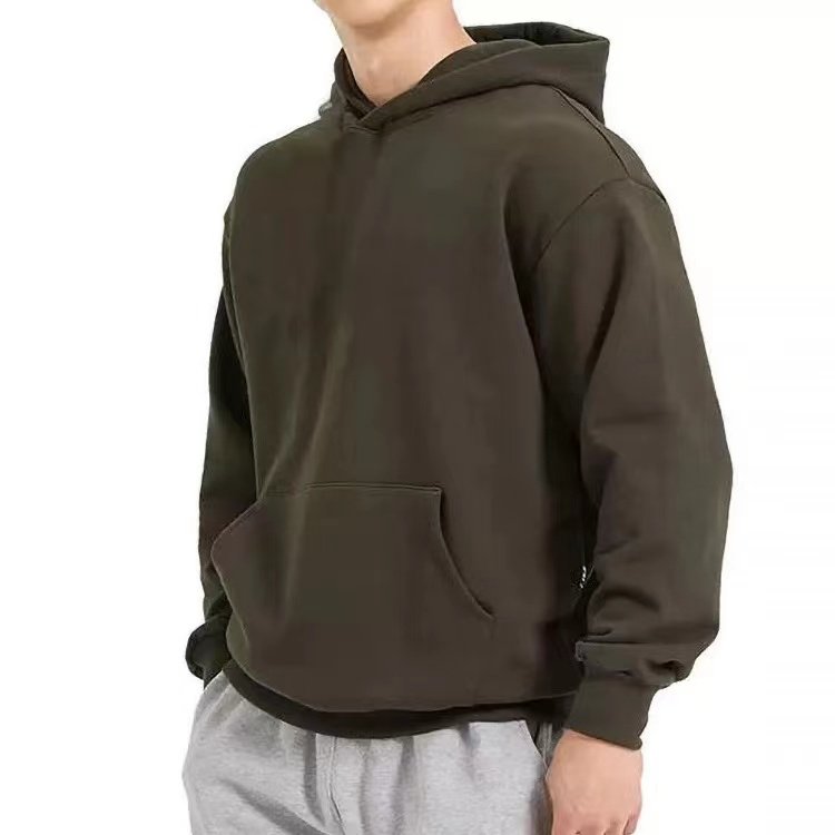 Custom Hoodies Men's 100% Cotton Heavy Weight Luxury Quality Puff Printing Oversized Streetwear Pullover Hoodies For Men