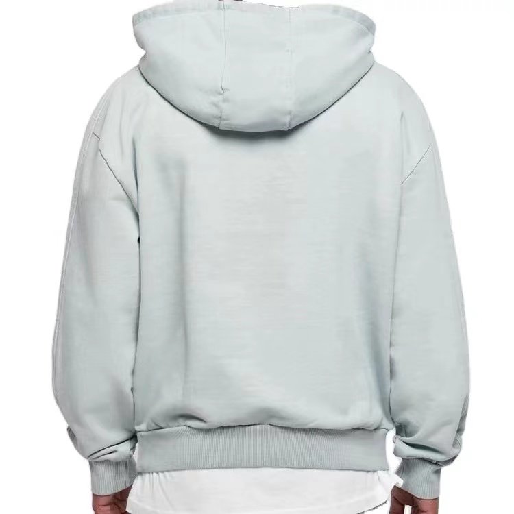 Custom Hoodies Men's 100% Cotton Heavy Weight Luxury Quality Puff Printing Oversized Streetwear Pullover Hoodies For Men
