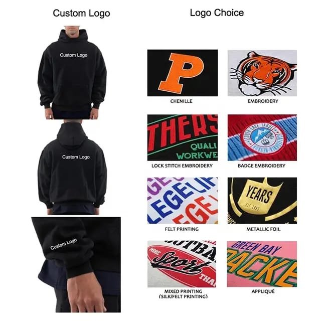 Custom Logo Men Hoodie and Jogger Set Unisex Tracksuit Sweatsuit Streetwear Puff Print Hoodie And Sweat Pants Set