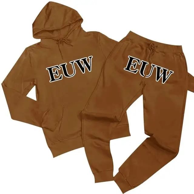 Custom Logo Men Hoodie and Jogger Set Unisex Tracksuit Sweatsuit Streetwear Puff Print Hoodie And Sweat Pants Set
