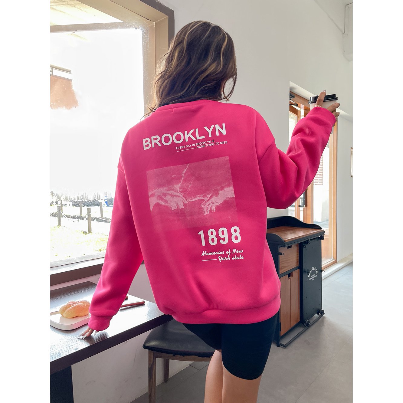 Wholesale Womens Oversized Sweatshirts Fleece Hoodies Custom Logo Unisex Hoodie with Pockets Fleece Winter Clothes for Women