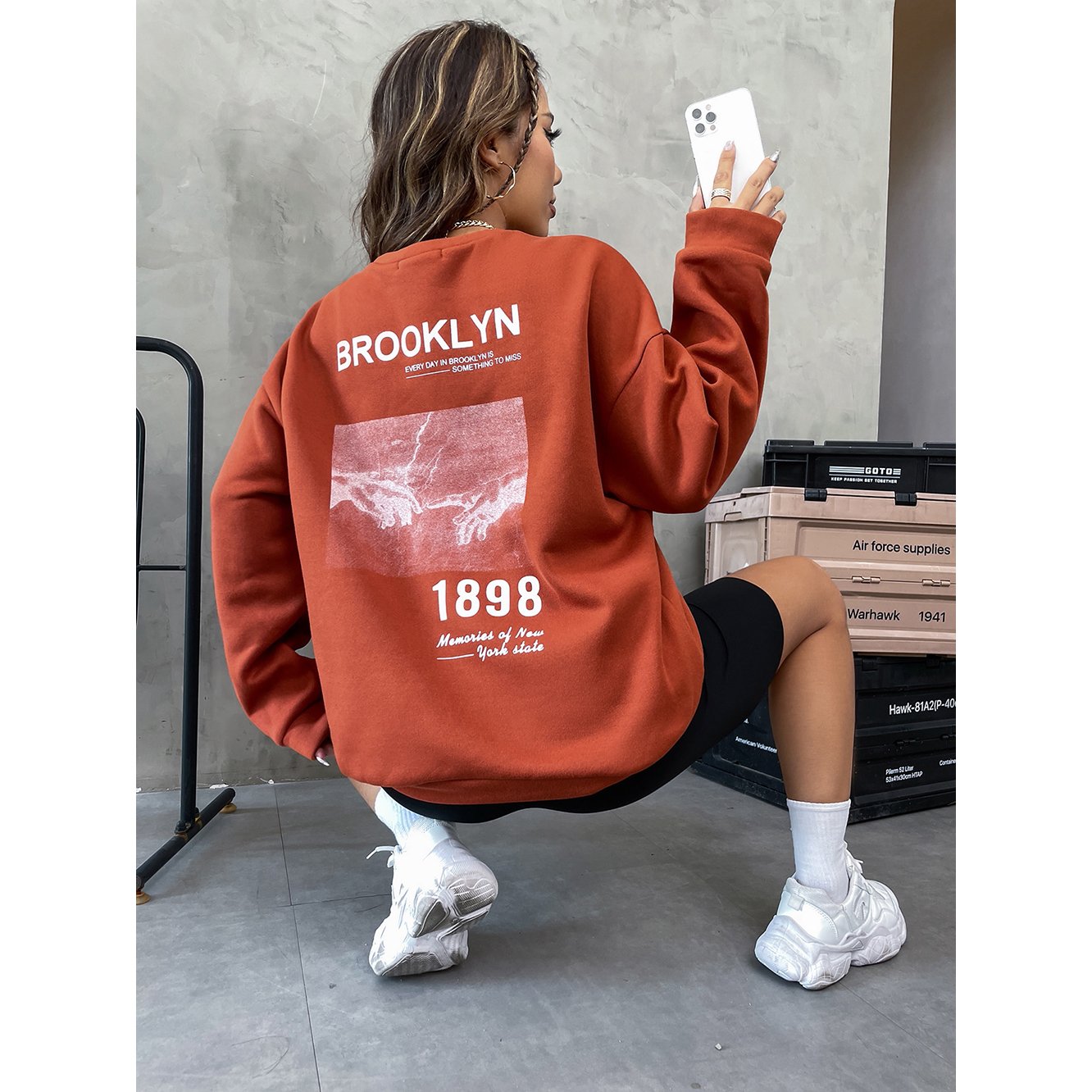 Wholesale Womens Oversized Sweatshirts Fleece Hoodies Custom Logo Unisex Hoodie with Pockets Fleece Winter Clothes for Women