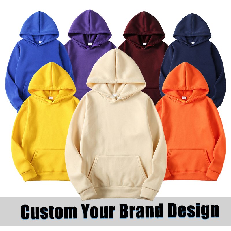 High Quality Street Wear Over Size Wholesale Hoodie Fashion Clothing Man Blank Sweatshirts Hoodies Custom Pullover Cotton OEM