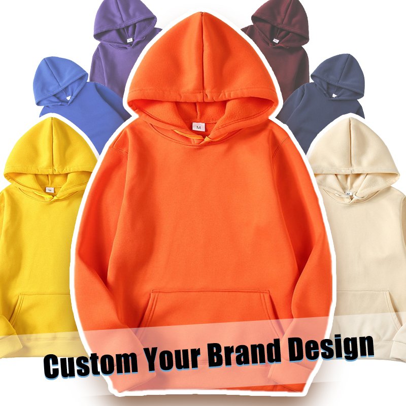 High Quality Street Wear Over Size Wholesale Hoodie Fashion Clothing Man Blank Sweatshirts Hoodies Custom Pullover Cotton OEM