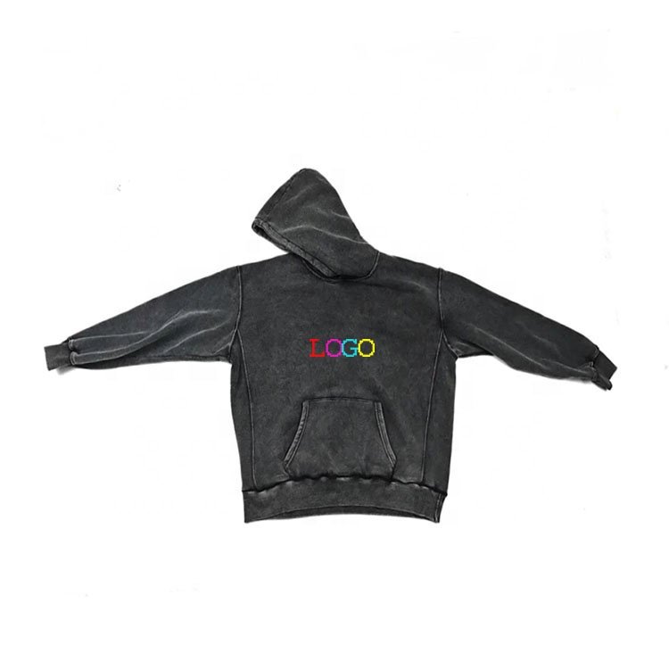 Custom Mens Distressed Washed Hoody Man'S Blank Vintage Acid Wash men's hoodies