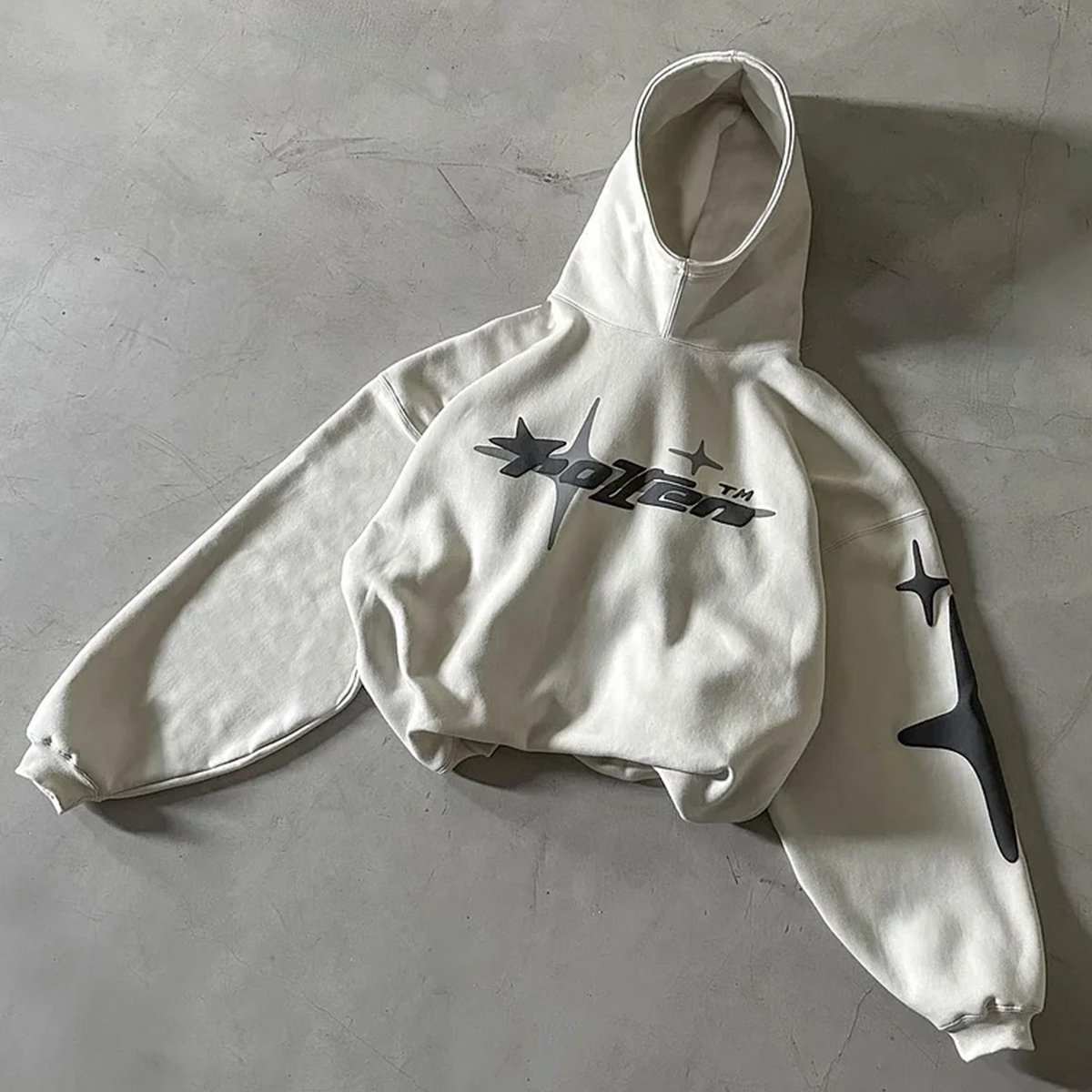 OEM & ODM Heavy Thick Blank 500gsm Puff Print Men'S Hoodies Sweatshirts For Unisex Custom Logo Oversize French Terry Men Hoodie