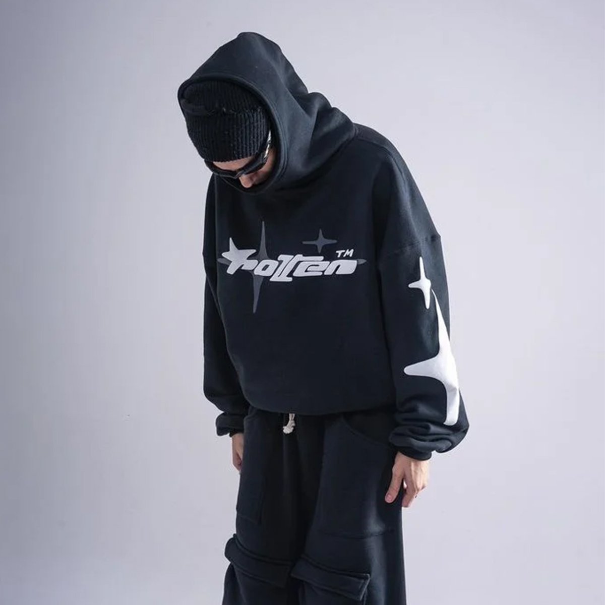OEM & ODM Heavy Thick Blank 500gsm Puff Print Men'S Hoodies Sweatshirts For Unisex Custom Logo Oversize French Terry Men Hoodie