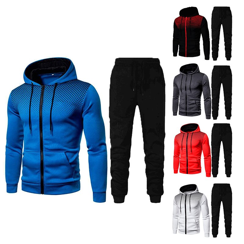 Custom Logo Men Track Suit Athletic Training Hoodies And Pants Casual Sport wear Sweatsuit Tracksuit Set
