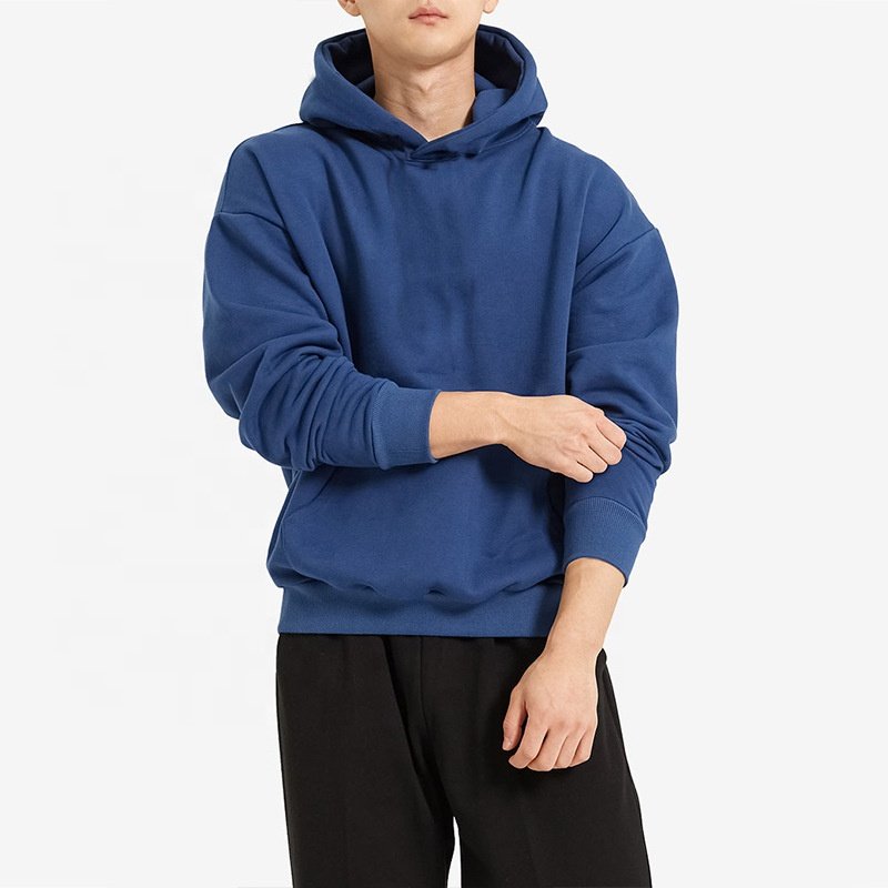 Autumn Hoodies Men Fashion Drawstring Hooded Sweatshirt Men Street wear Hip Hop Loose Pullover Hoodie Men's Pocket Hoodie