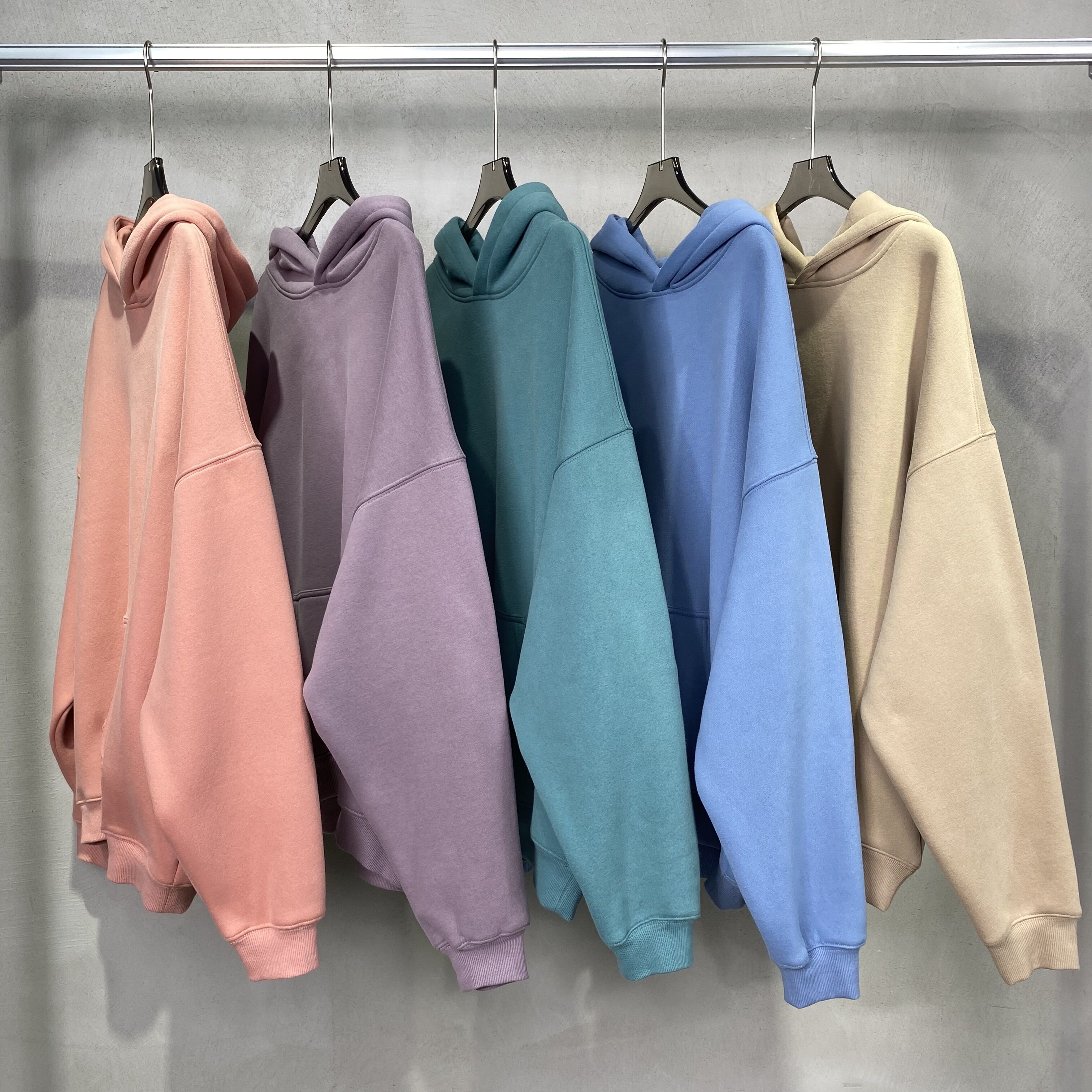 Fashion Unisex High Quality Oversized USA Size Custom Logo Hoodie Plain puff printing Heavyweight cropped Hoodie