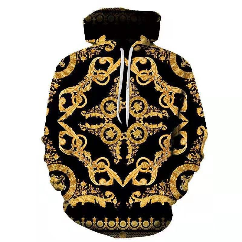 New Custom Hoddies For Men New Polyester Long Sleeve Digital Printing Sweatshirt Plus Size Casual Men's Hoodie