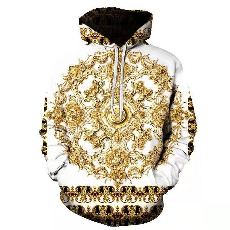 New Custom Hoddies For Men New Polyester Long Sleeve Digital Printing Sweatshirt Plus Size Casual Men's Hoodie