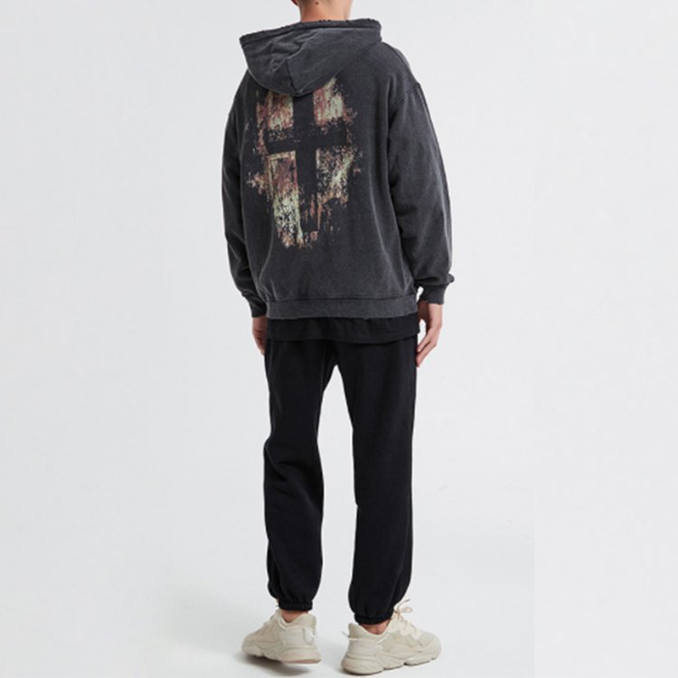 OEM Custom Sweatpants And Hoodie Set High Quality DTG Printing Pullover Set Tracksuit For Men