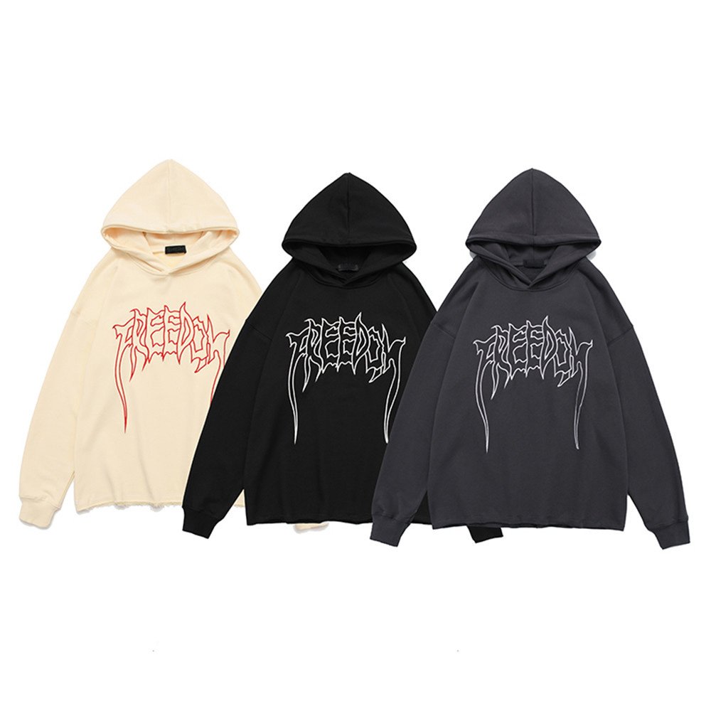 Anime Print Hoodie Oversized Casual Hooded Sweatshirt Fashion Long Sleeve Pullover Hip Hop Streetwear Couple Wear