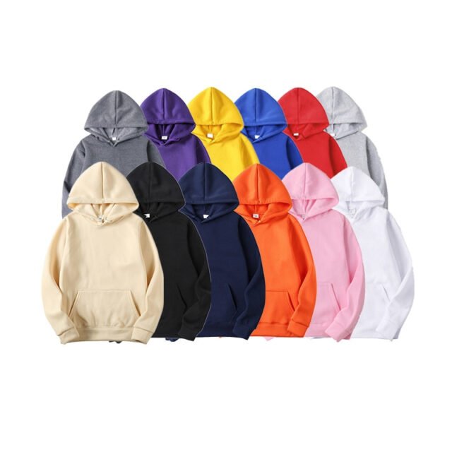 Custom design high quality cotton fleece pull over winter new style men's hoodies