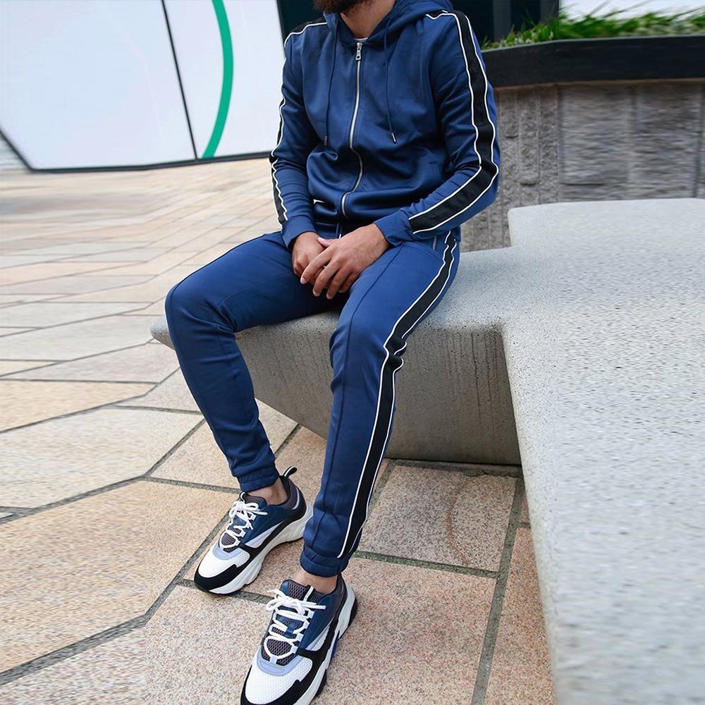 2021 New Design Outdoor Casual Tracksuit Men High Quality 100% Cotton Anti-Shrink Maternity Plus Size Terry Print Cheap